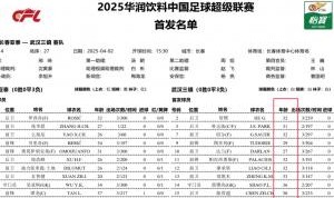 老爷车？武汉三镇首发11人有9人30岁+，最年轻27岁